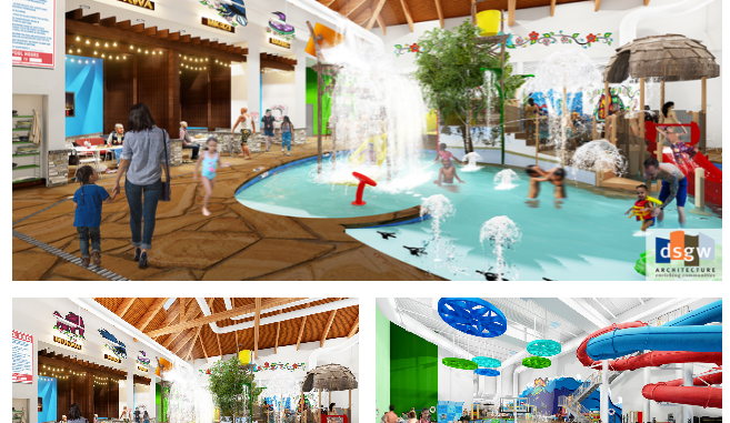 Rendering of Turtle Island Water Park