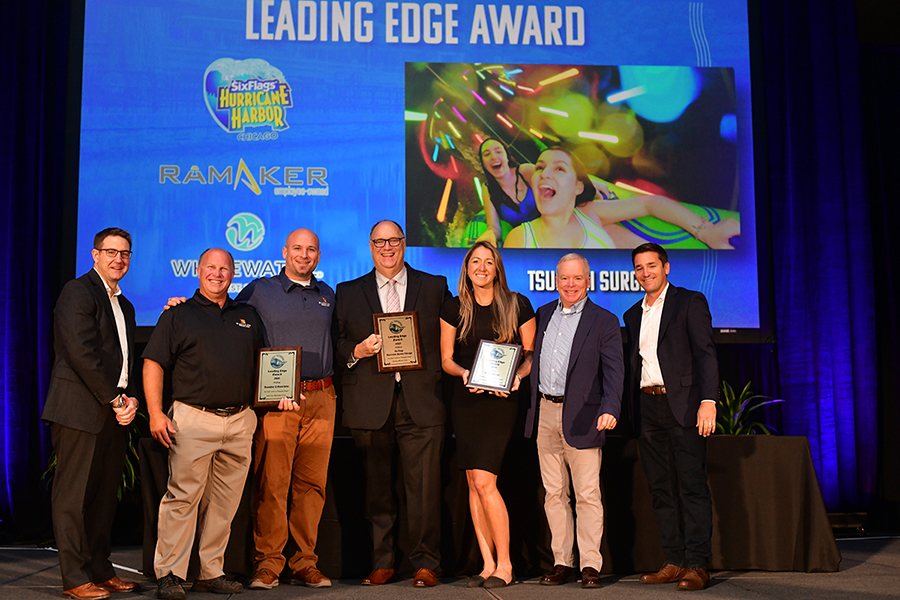 tsunami-surge Ramaker accepts the Leading Edge Award at the 2021 WWA Conference and Trade Show