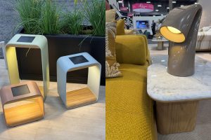 Two types of modular lamps.