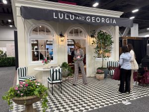 A vintage inspired storefront with black and white details.