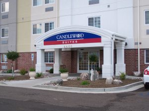 The entrance to a Candlewood Suites